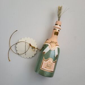 Anthropologie Champagne Bottle Christmas Tree Ornament